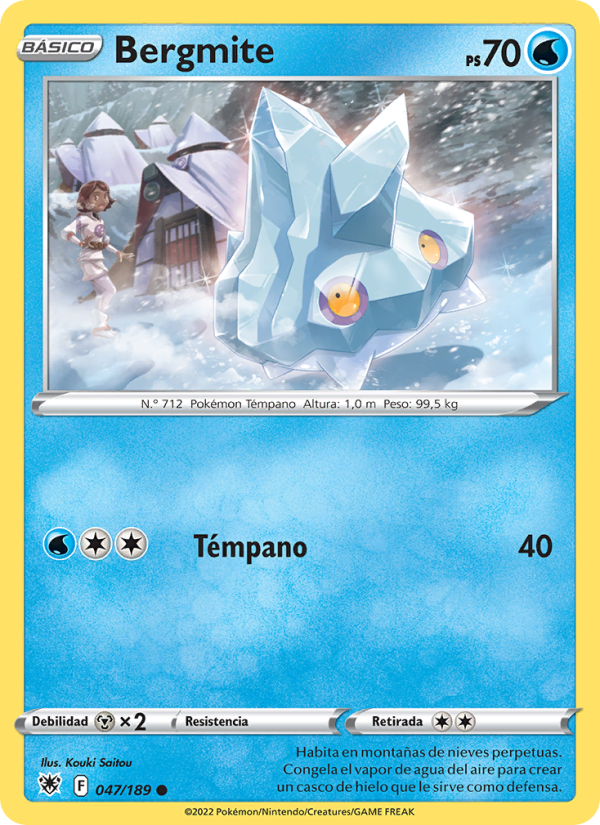 Bergmite 047 — Astral Radiance (Spanish Pokémon TCG card)