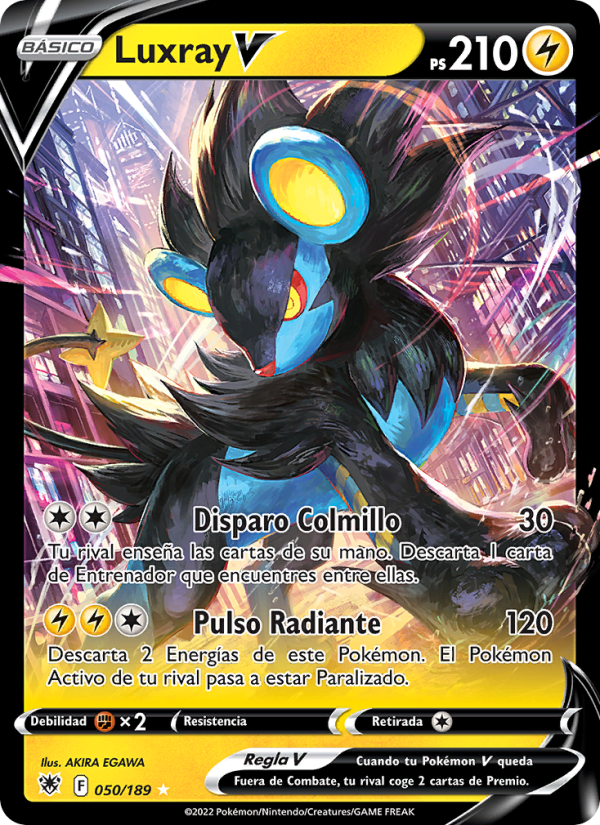 Luxray V 050 — Astral Radiance (Spanish Pokémon TCG card)