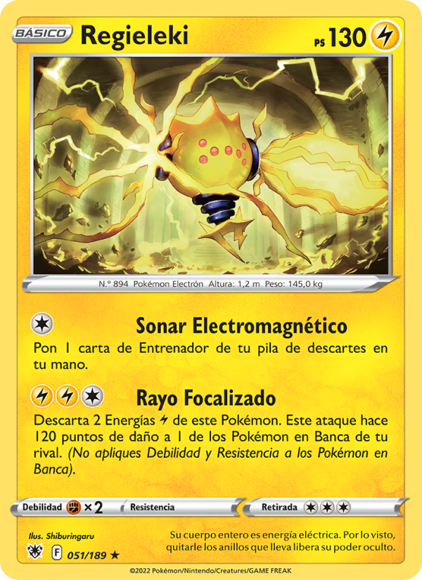 Regieleki 051 — Astral Radiance (Spanish Pokémon TCG card)