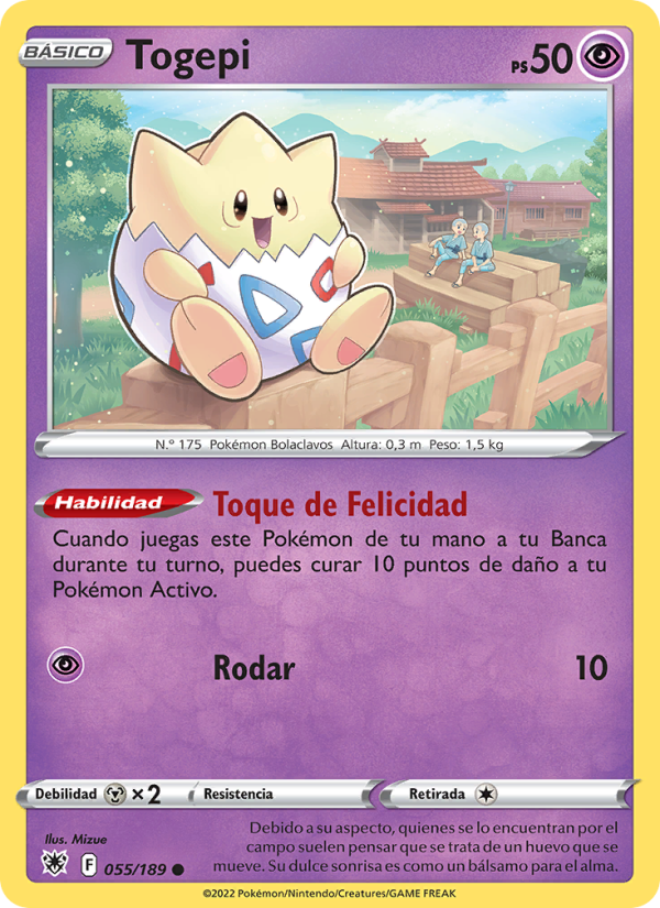 Togepi 055 — Astral Radiance (Spanish Pokémon TCG card)