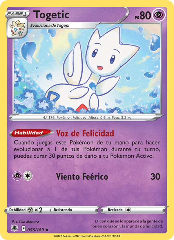 Togetic 056 — Astral Radiance (Spanish Pokémon TCG card)