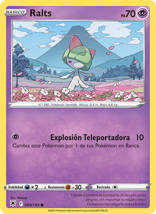 Ralts 060 — Astral Radiance (Spanish Pokémon TCG card)