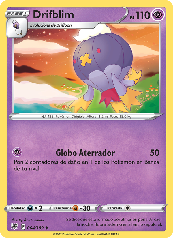 Drifblim 064 — Astral Radiance (Spanish Pokémon TCG card)