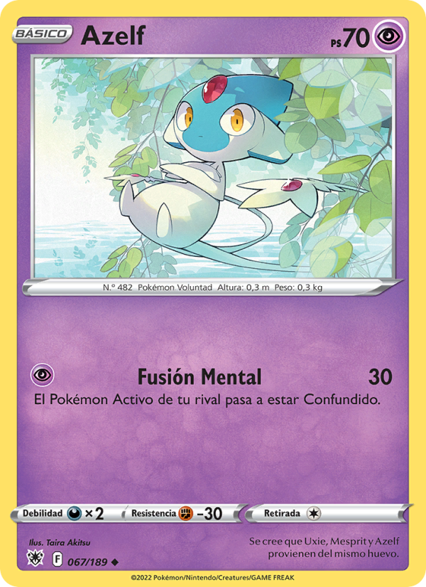 Azelf 067 — Astral Radiance (Spanish Pokémon TCG card)