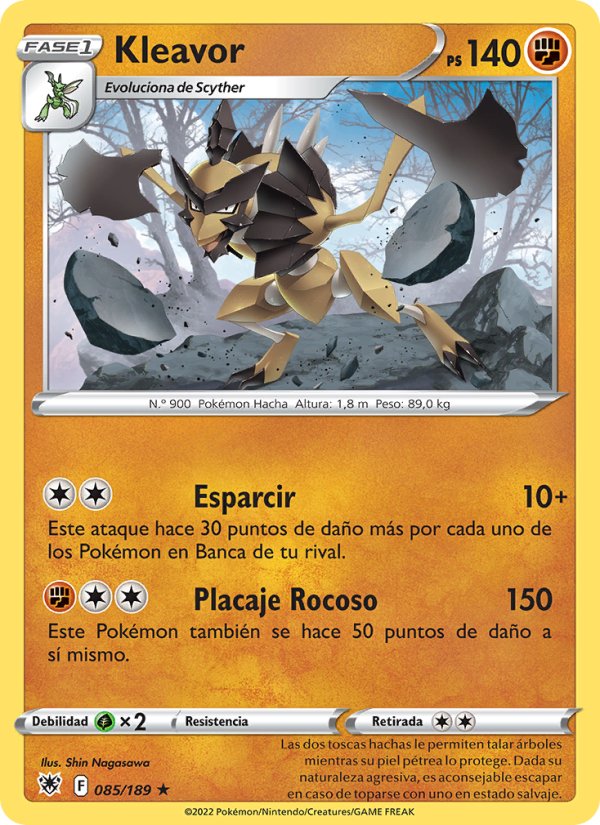 Kleavor 085 — Astral Radiance (Spanish Pokémon TCG card)