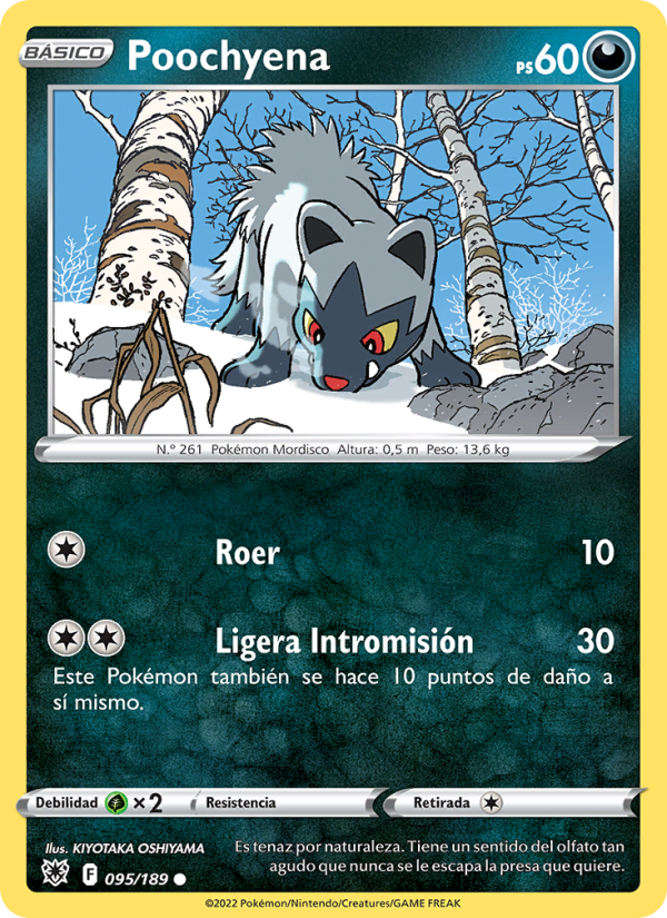 Poochyena 095 — Astral Radiance (Spanish Pokémon TCG card)