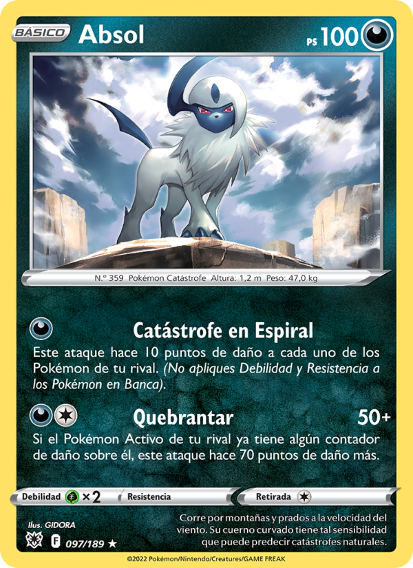 Absol 097 — Astral Radiance (Spanish Pokémon TCG card)