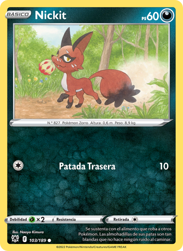 Nickit 103 — Astral Radiance (Spanish Pokémon TCG card)