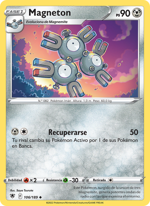 Magneton 106 — Astral Radiance (Spanish Pokémon TCG card)