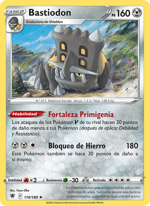 Bastiodon 110 — Astral Radiance (Spanish Pokémon TCG card)