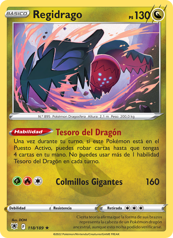 Regidrago 118 — Astral Radiance (Spanish Pokémon TCG card)