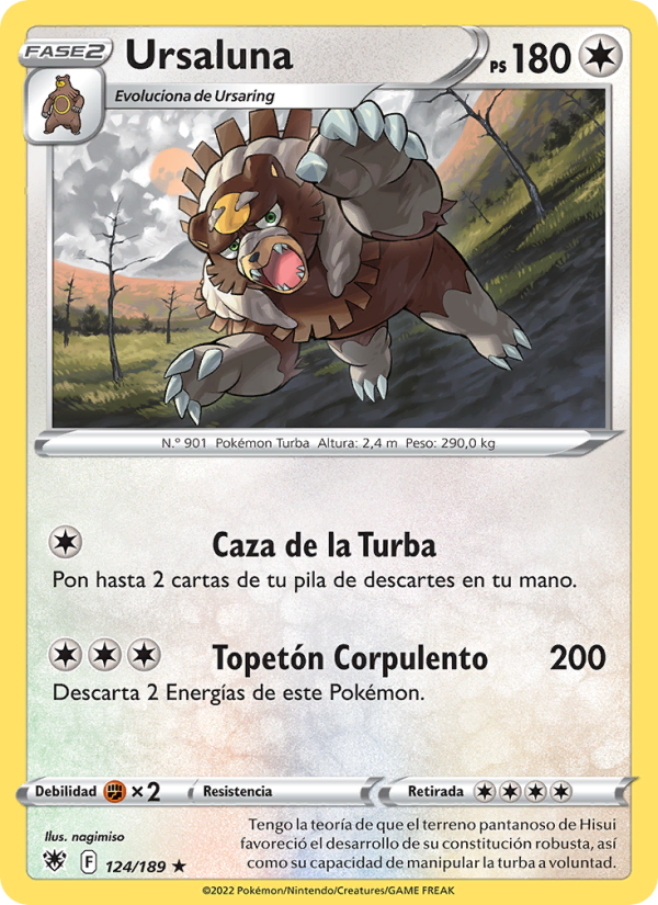 Ursaluna 124 — Astral Radiance (Spanish Pokémon TCG card)