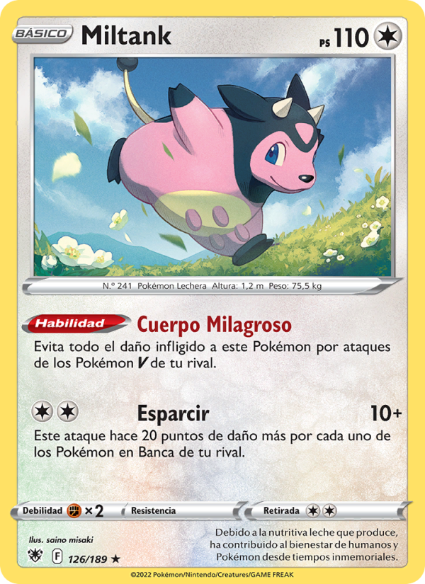 Miltank 126 — Astral Radiance (Spanish Pokémon TCG card)