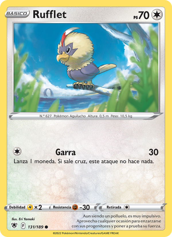 Rufflet 131 — Astral Radiance (Spanish Pokémon TCG card)