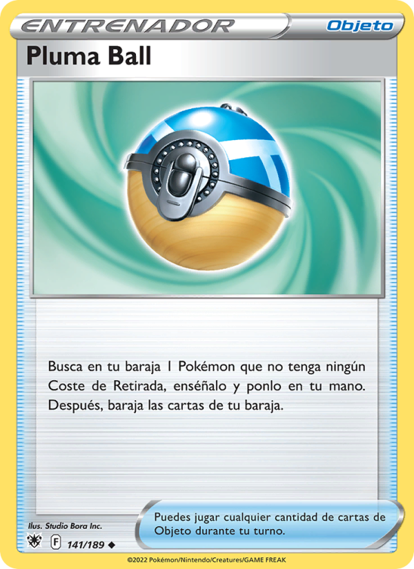 Pluma Ball 141 — Astral Radiance (Spanish Pokémon TCG card)