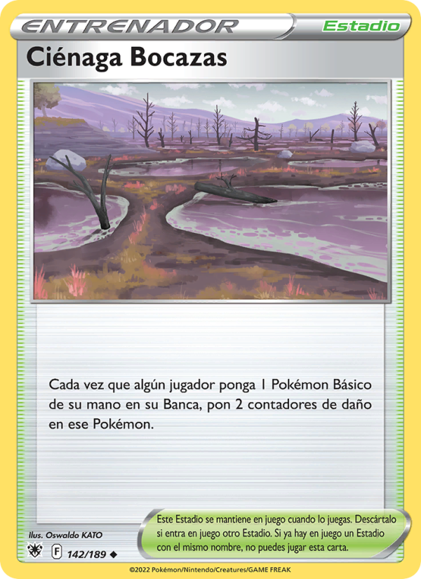 Ciénaga Bocazas 142 — Astral Radiance (Spanish Pokémon TCG card)