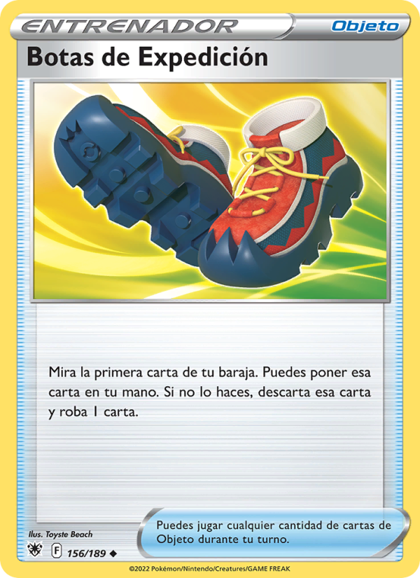 Botas de Expedición 156 — Astral Radiance (Spanish Pokémon TCG card)