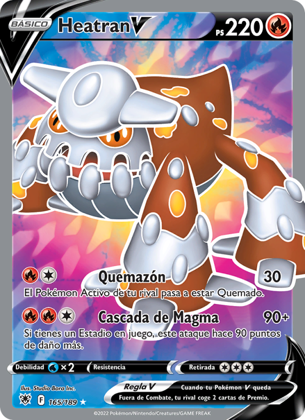 Heatran V 165 — Astral Radiance (Spanish Pokémon TCG card)