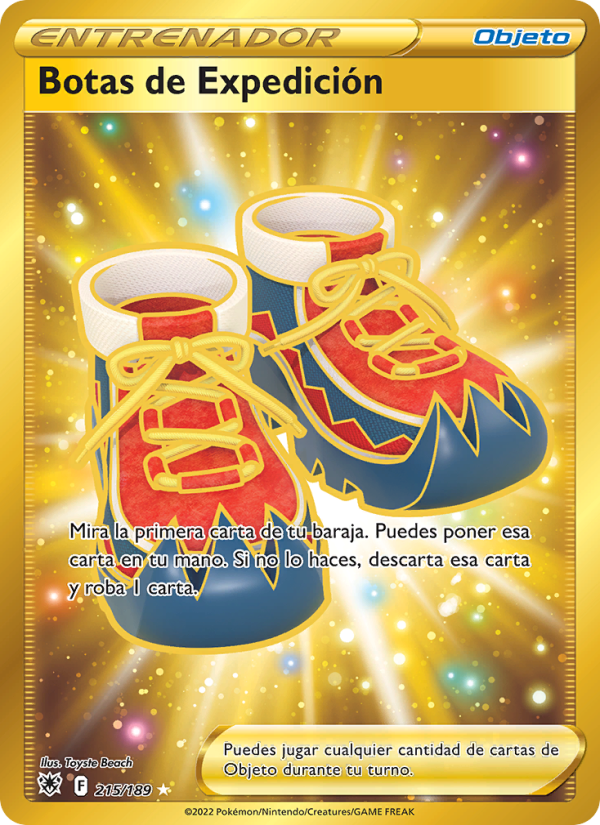 Botas de Expedición 215 — Astral Radiance (Spanish Pokémon TCG card)