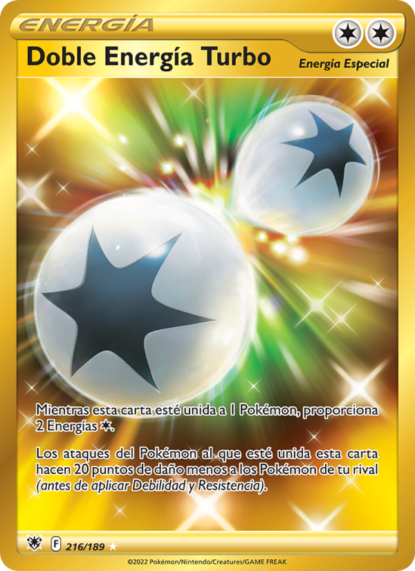 Doble Energía Turbo 216 — Astral Radiance (Spanish Pokémon TCG card)
