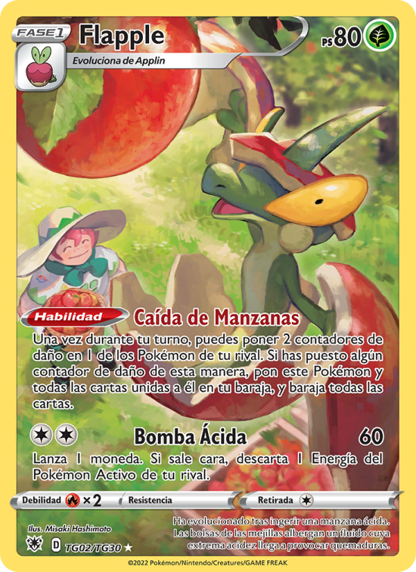 Flapple TG02 — Astral Radiance (Spanish Pokémon TCG card)