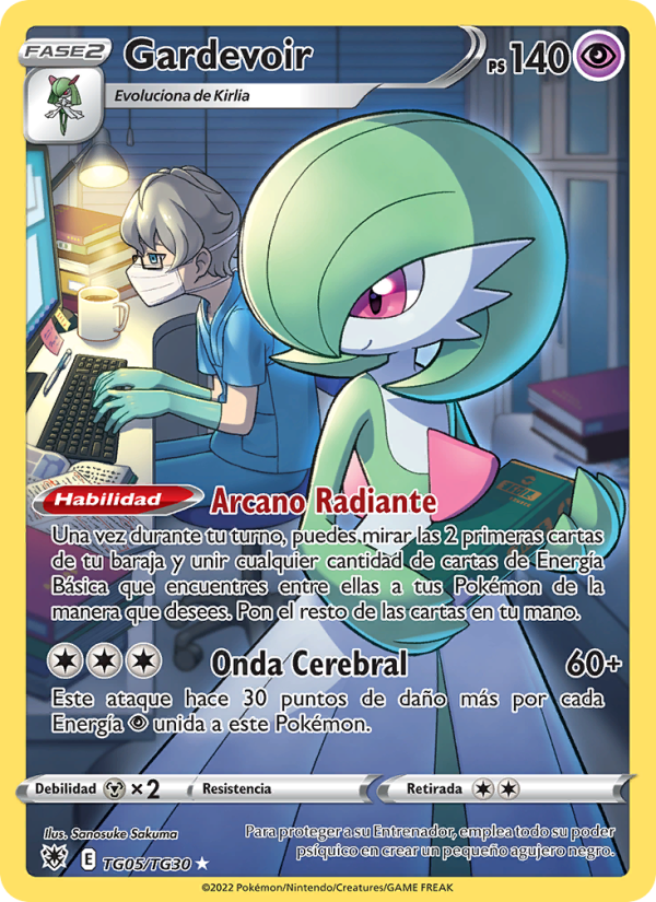 Gardevoir TG05 — Astral Radiance (Spanish Pokémon TCG card)