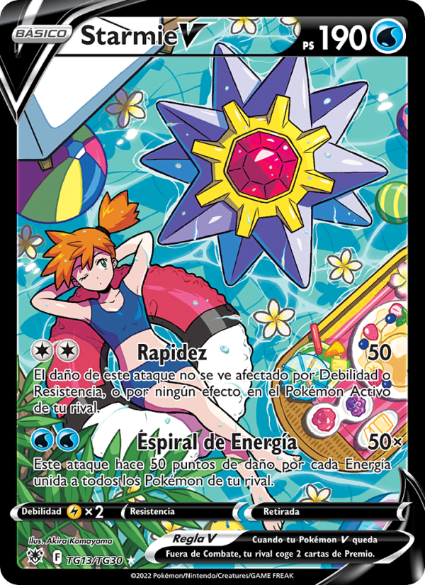 Starmie V TG13 — Astral Radiance (Spanish Pokémon TCG card)