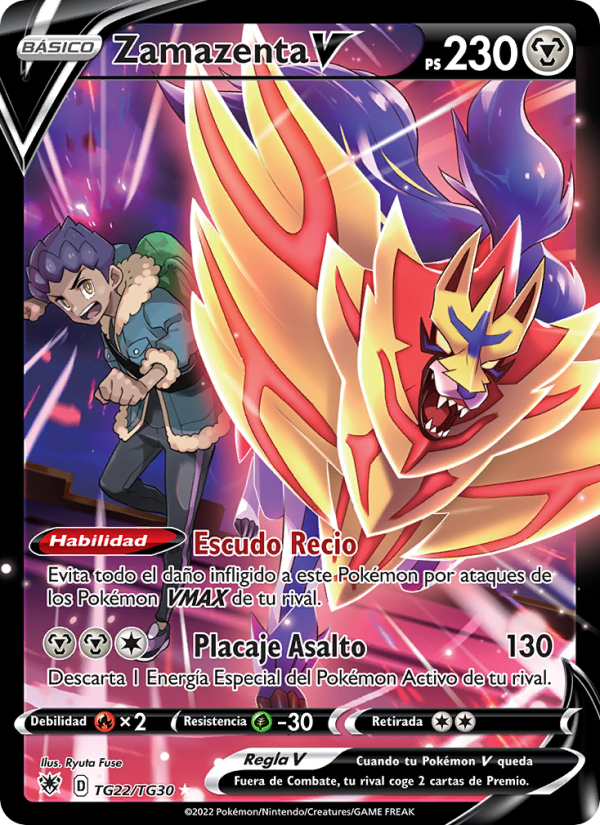 Zamazenta V TG22 — Astral Radiance (Spanish Pokémon TCG card)