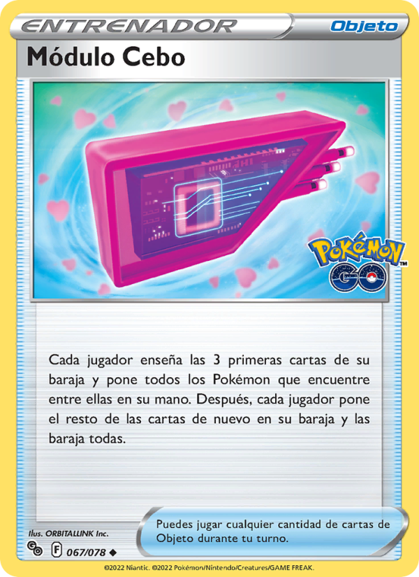 Módulo Cebo 067 — Pokémon GO (Spanish Pokémon TCG card)