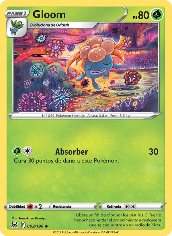 Gloom 002 — Lost Origin (Spanish Pokémon TCG card)
