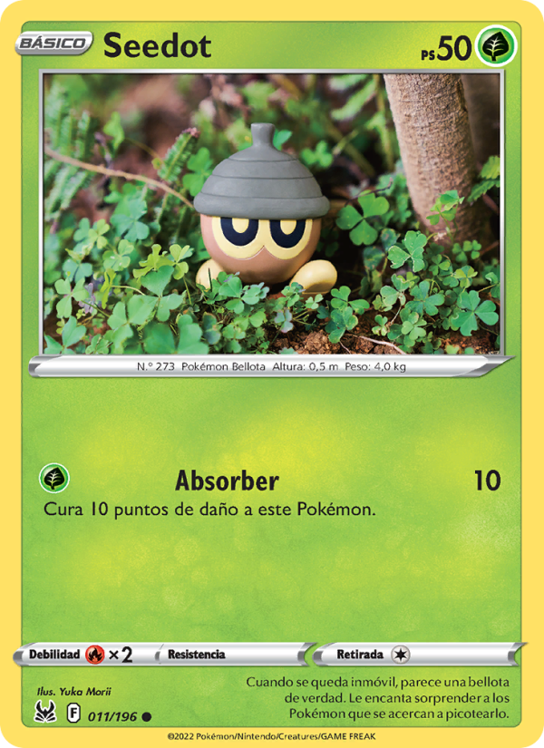 Seedot 011 — Lost Origin (Spanish Pokémon TCG card)