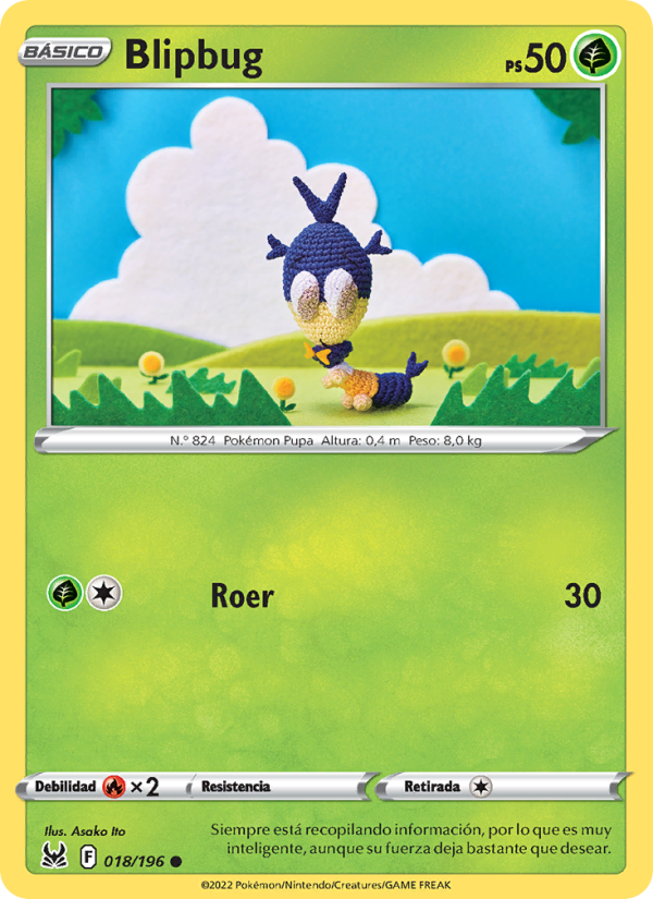 Blipbug 018 — Lost Origin (Spanish Pokémon TCG card)