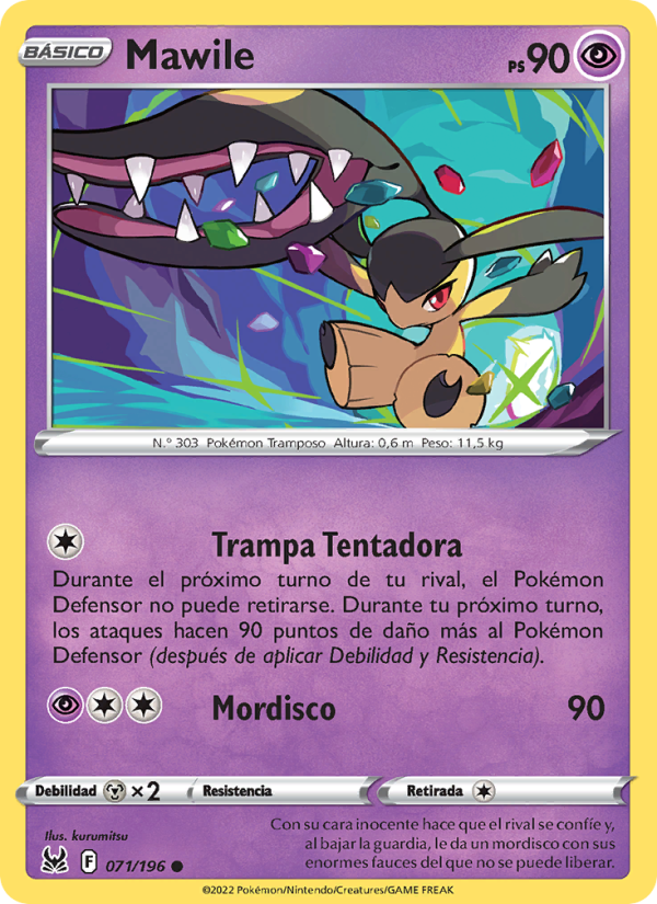 Mawile 071 — Lost Origin (Spanish Pokémon TCG card)