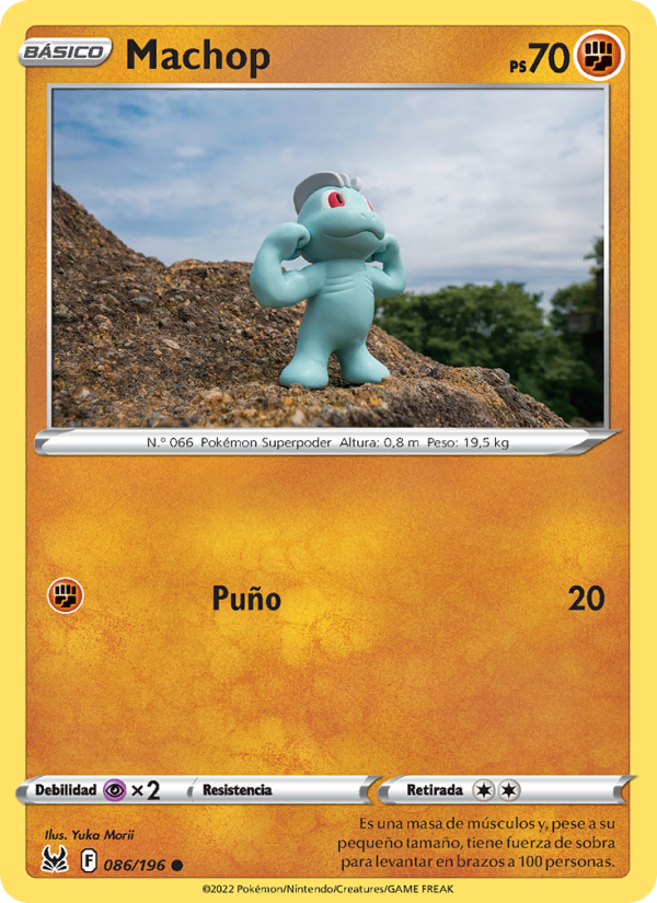 Machop 086 — Lost Origin (Spanish Pokémon TCG card)