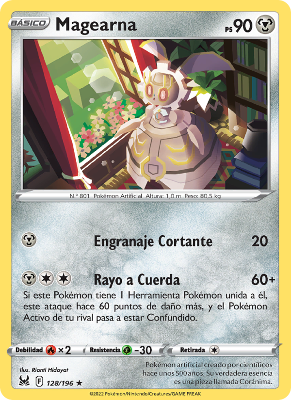 Magearna 128 — Lost Origin (Spanish Pokémon TCG card)