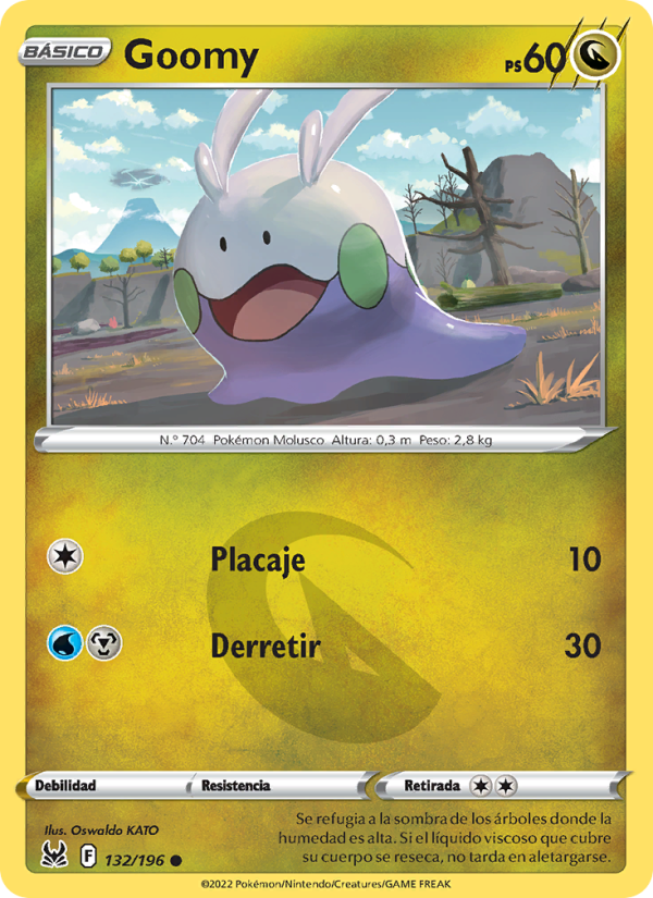 Goomy 132 — Lost Origin (Spanish Pokémon TCG card)