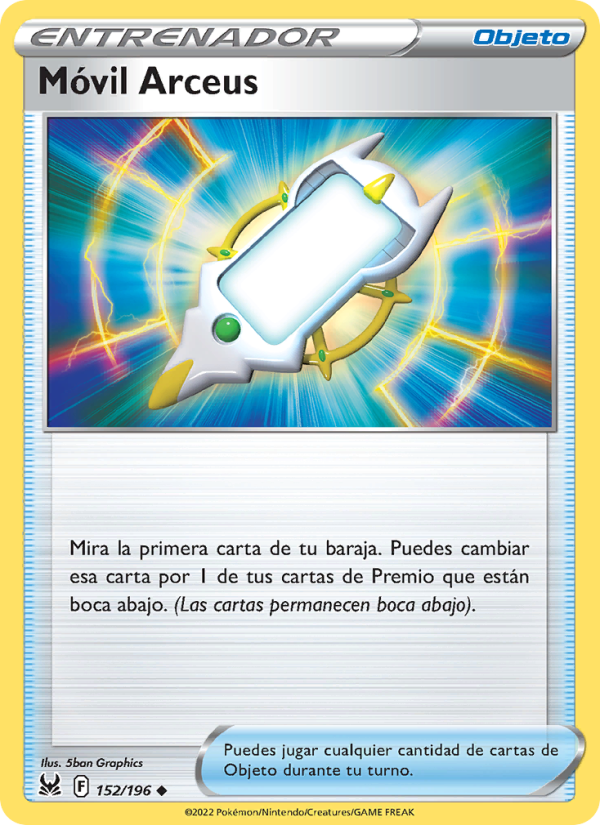 Móvil Arceus 152 — Lost Origin (Spanish Pokémon TCG card)