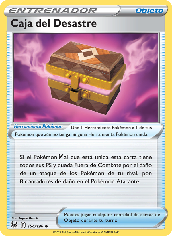 Caja del Desastre 154 — Lost Origin (Spanish Pokémon TCG card)