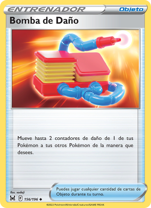 Bomba de Daño 156 — Lost Origin (Spanish Pokémon TCG card)