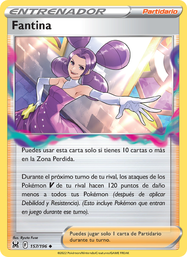 Fantina 157 — Lost Origin (Spanish Pokémon TCG card)