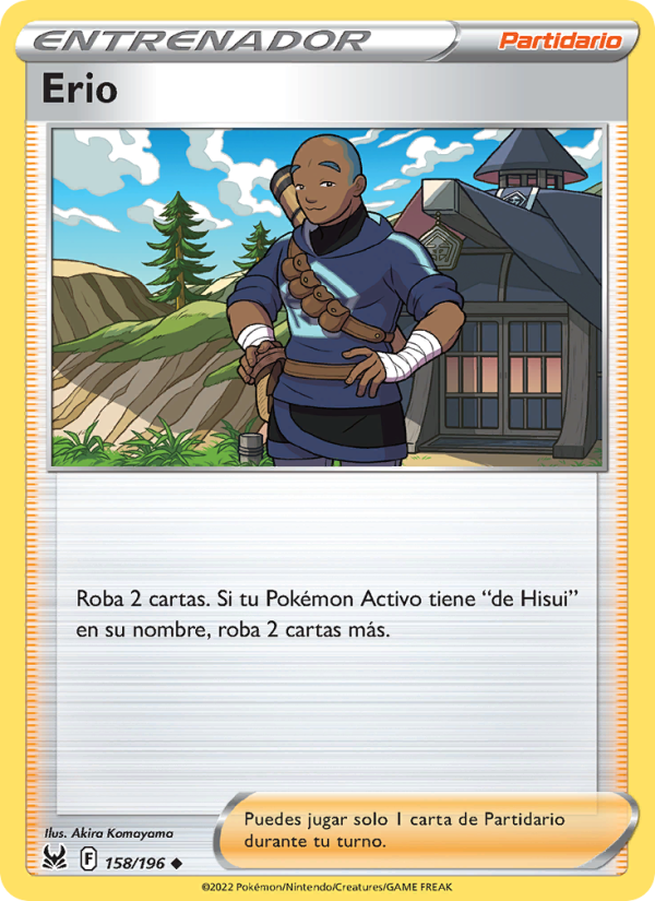 Erio 158 — Lost Origin (Spanish Pokémon TCG card)