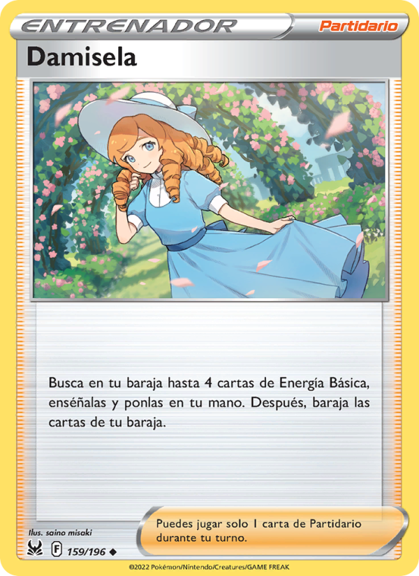 Damisela 159 — Lost Origin (Spanish Pokémon TCG card)