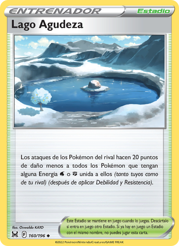 Lago Agudeza 160 — Lost Origin (Spanish Pokémon TCG card)