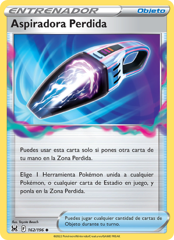 Aspiradora Perdida 162 — Lost Origin (Spanish Pokémon TCG card)
