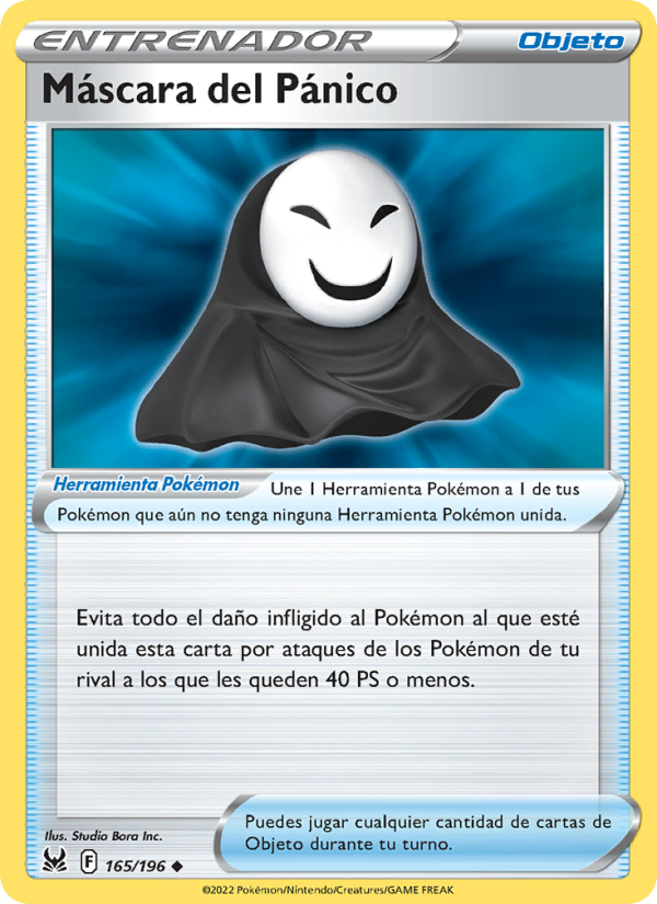 Máscara del Pánico 165 — Lost Origin (Spanish Pokémon TCG card)