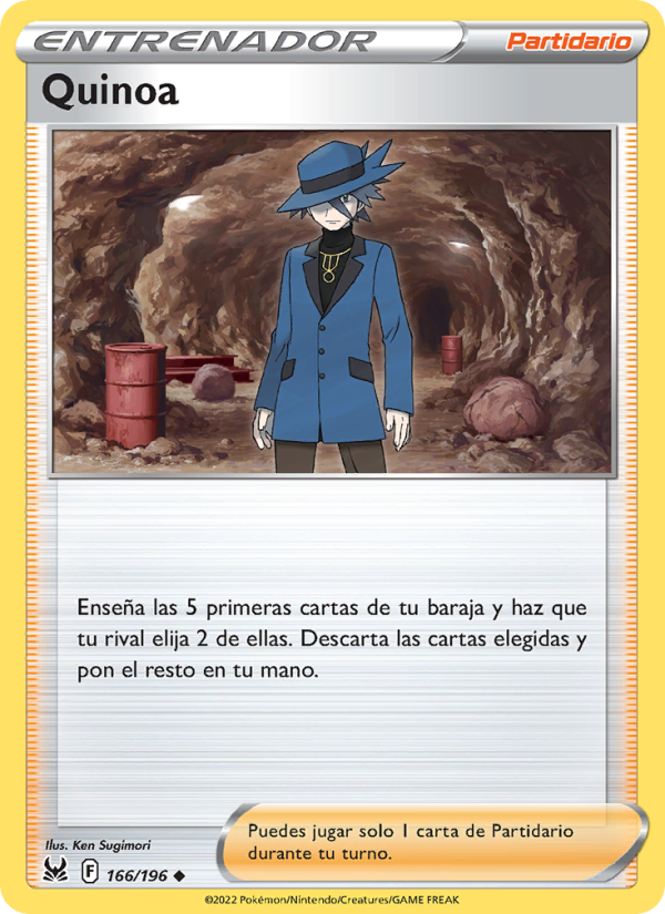 Quinoa 166 — Lost Origin (Spanish Pokémon TCG card)