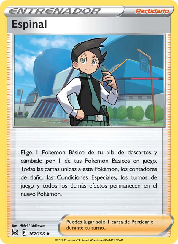 Espinal 167 — Lost Origin (Spanish Pokémon TCG card)