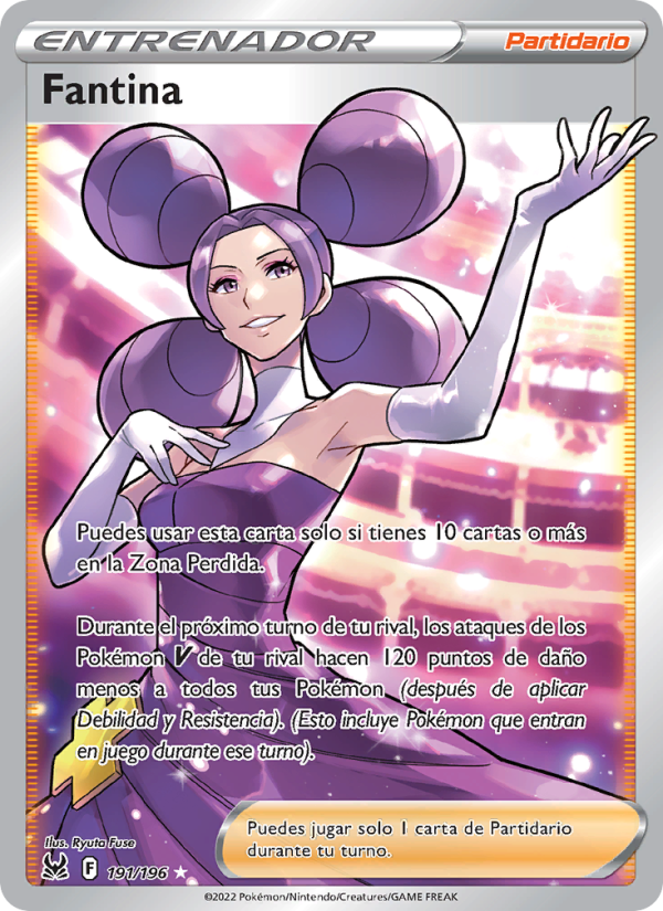 Fantina 191 — Lost Origin (Spanish Pokémon TCG card)