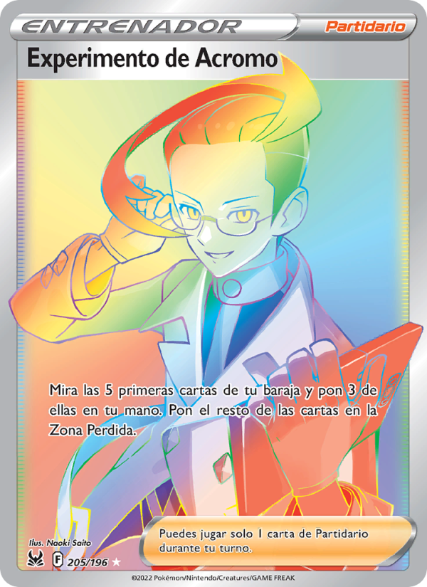 Experimento de Acromo 205 — Lost Origin (Spanish Pokémon TCG card)