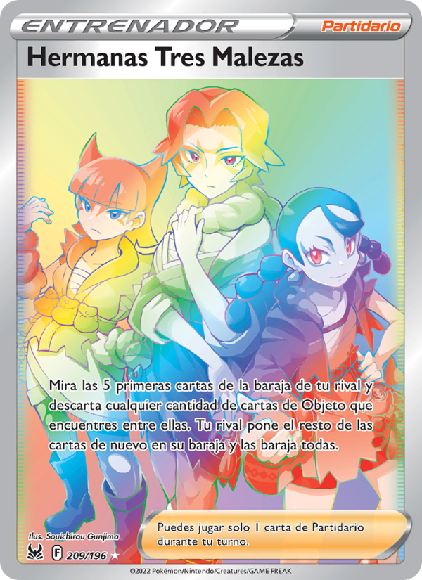 Hermanas Tres Malezas 209 — Lost Origin (Spanish Pokémon TCG card)